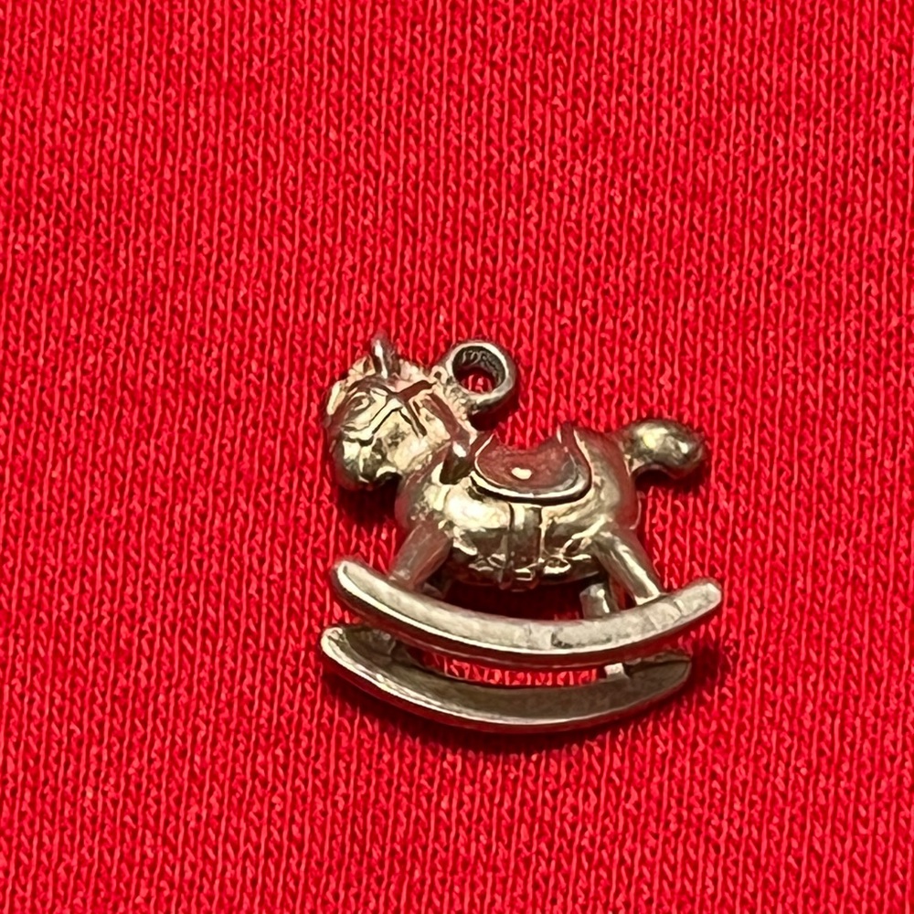 Silver Rocking Horse Brooch - Picture 13 of 16
